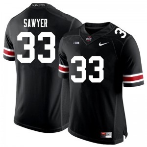 Men's Jack Sawyer Black Ohio State Buckeyes #33 Football Limited Jersey 820249-432