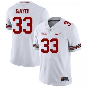 Men Jack Sawyer White Ohio State Buckeyes #33 Football Player Jersey 423670-672