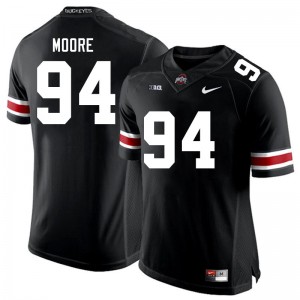 Men Jason Moore Black Ohio State Buckeyes #94 Football Stitched Jersey 188234-948
