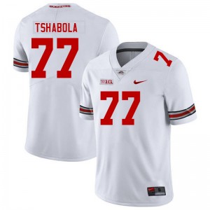 Men Tegra Tshabola White Ohio State Buckeyes #77 Football Limited Jersey 861420-254