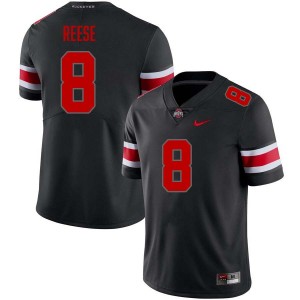 Men Arvell Reese Blackout Ohio State Buckeyes #8 Football Alumni Jersey 337369-536
