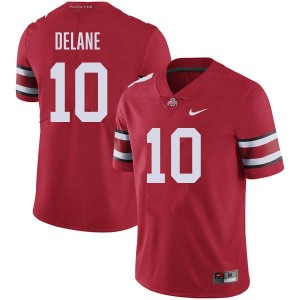Mens Faheem Delane Red Ohio State Buckeyes #10 Football University Jersey 265499-512