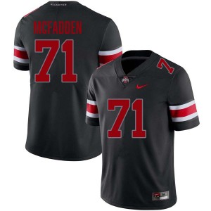 Men Jayvon McFadden Blackout Ohio State Buckeyes #71 Football NCAA Jersey 337526-837