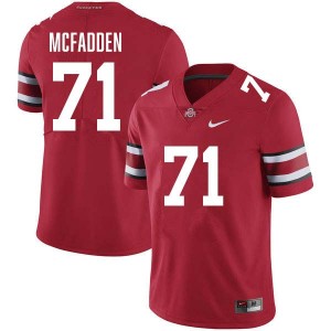 Men's Jayvon McFadden Red Ohio State Buckeyes #71 Football 2025-26 Jersey 934850-539