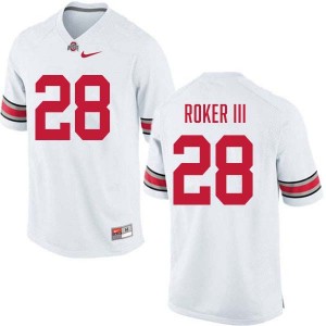 Men's Leroy Roker III White Ohio State Buckeyes #28 Football 2025 Jersey 536286-442