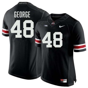 Men Logan George Black Ohio State Buckeyes #48 Football Game Jersey 599504-279