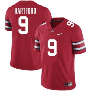 Men Malik Hartford Red Ohio State Buckeyes #9 Football 2025 Jersey 963759-617