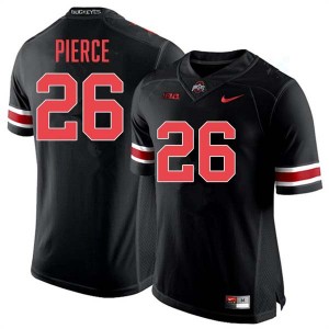 Mens Payton Pierce Blackout Ohio State Buckeyes #26 Football Limited Jersey 482993-727