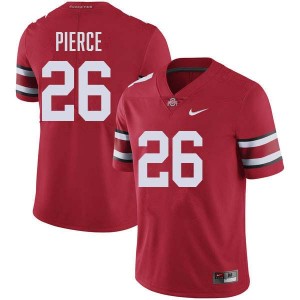 Men's Payton Pierce Red Ohio State Buckeyes #26 Football University Jersey 656754-626