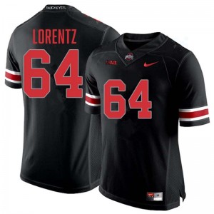 Mens Simon Lorentz Blackout Ohio State Buckeyes #64 Football Stitched Jersey 347794-568