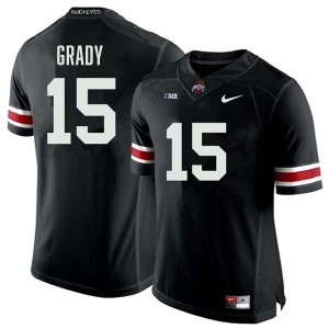 Men Zion Grady Black Ohio State Buckeyes #15 Football 2025 Jersey 249327-524