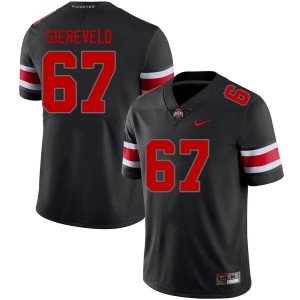 Men Austin Siereveld Blackout Ohio State Buckeyes #67 Football 2025 Jersey 390157-495