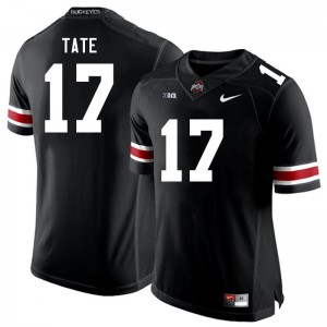 Mens Carnell Tate Black Ohio State Buckeyes #17 Football High School Jersey 623389-235