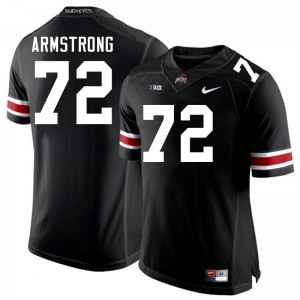 Mens Deontae Armstrong Black Ohio State Buckeyes #72 Football 2025-26 Jersey 452774-216