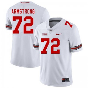 Men Deontae Armstrong White Ohio State Buckeyes #72 Football 2025-26 Jersey 937000-119