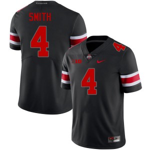 Men Jeremiah Smith Blackout Ohio State Buckeyes #4 Football Embroidery Jersey 850235-470