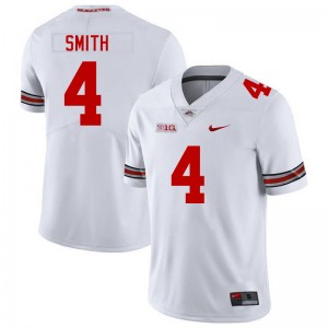 Men's Jeremiah Smith White Ohio State Buckeyes #4 Football Player Jersey 106803-425