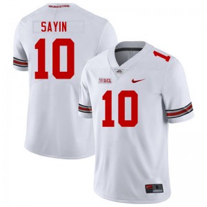 Men's Julian Sayin White Ohio State Buckeyes #10 Football 2025 Jersey 164614-252