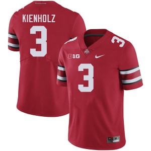 Men's Lincoln Kienholz Red Ohio State Buckeyes #3 Football High School Jersey 588240-220
