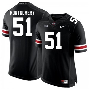 Men's Luke Montgomery Black Ohio State Buckeyes #51 Football Alumni Jersey 189931-167
