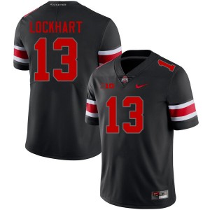 Men Miles Lockhart Blackout Ohio State Buckeyes #13 Football Limited Jersey 282002-489