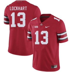 Men Miles Lockhart Red Ohio State Buckeyes #13 Football Replica Jersey 789270-784