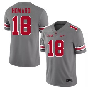 Men Will Howard Grey Ohio State Buckeyes #18 Football Alumni Jersey 352716-950