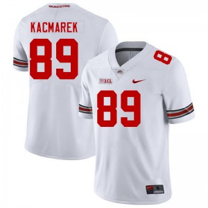 Men Will Kacmarek White Ohio State Buckeyes #89 Football University Jersey 435421-877