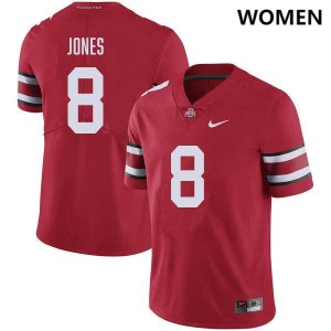Womens De'Zie Jones Red Ohio State Buckeyes #8 Football Stitched Jersey 726630-187