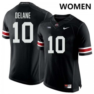 Womens Faheem Delane Black Ohio State Buckeyes #10 Football 2025-26 Jersey 622917-499