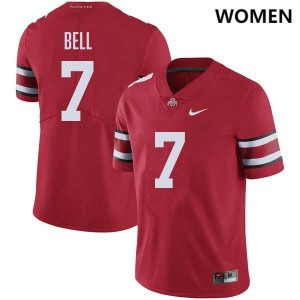 Women's Phillip Bell Red Ohio State Buckeyes #7 Football Official Jersey 543926-215