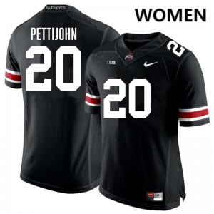 Womens Riley Pettijohn Black Ohio State Buckeyes #20 Football 2025 Jersey 451792-446