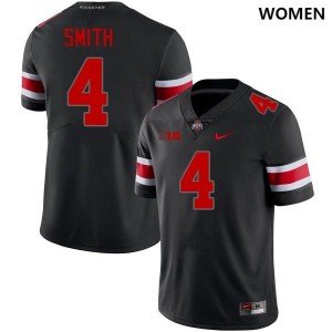 Womens Jeremiah Smith Blackout Ohio State Buckeyes #4 Football Limited Jersey 701392-206
