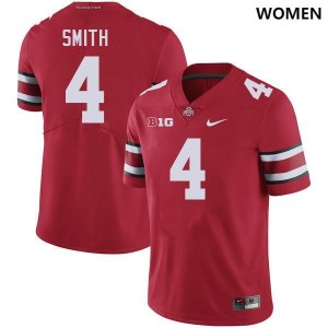 Women Jeremiah Smith Red Ohio State Buckeyes #4 Football University Jersey 890161-694