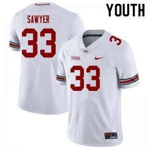 Youth Jack Sawyer White Ohio State Buckeyes #33 Football Alumni Jersey 128915-557