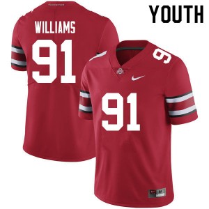 Youth Tyleik Williams Red Ohio State Buckeyes #91 Football Alumni Jersey 625610-831