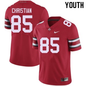 Youth Bennett Christian Red Ohio State Buckeyes #85 Football Alumni Jersey 892968-465
