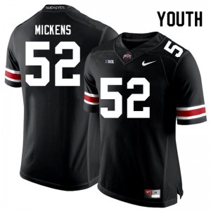 Youth Joshua Mickens Black Ohio State Buckeyes #52 Football High School Jersey 115902-546