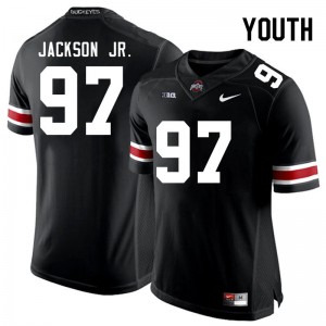 Youth Kenyatta Jackson Jr. Black Ohio State Buckeyes #97 Football Alumni Jersey 117998-852