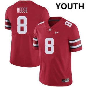 Youth Arvell Reese Red Ohio State Buckeyes #8 Football High School Jersey 605642-712