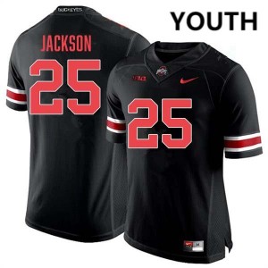 Youth Bo Jackson Blackout Ohio State Buckeyes #25 Football 2025 Jersey 315456-883