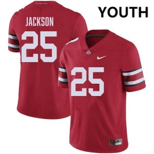 Youth Bo Jackson Red Ohio State Buckeyes #25 Football 2025-26 Jersey 605279-142