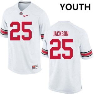 Youth Bo Jackson White Ohio State Buckeyes #25 Football University Jersey 199190-251