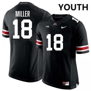 Youth Bodpegn Miller Black Ohio State Buckeyes #18 Football Player Jersey 108734-863