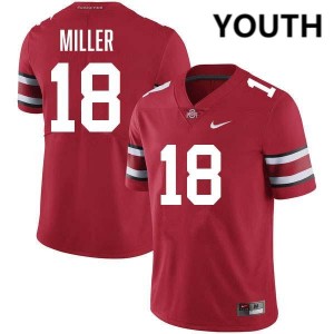 Youth Bodpegn Miller Red Ohio State Buckeyes #18 Football Player Jersey 348492-554