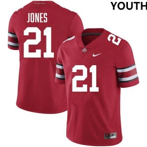Youth Brenten Jones Red Ohio State Buckeyes #21 Football Alumni Jersey 988071-466