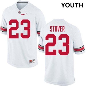 Youth Garrett Stover White Ohio State Buckeyes #23 Football 2025-26 Jersey 269372-446