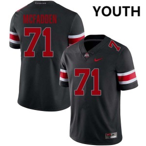 Youth Jayvon McFadden Blackout Ohio State Buckeyes #71 Football Game Jersey 603384-777