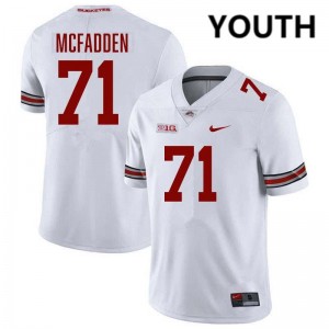 Youth Jayvon McFadden White Ohio State Buckeyes #71 Football Alumni Jersey 137515-137