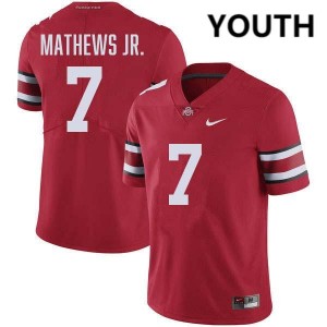 Youth Jermaine Mathews Jr. Red Ohio State Buckeyes #7 Football High School Jersey 705812-983